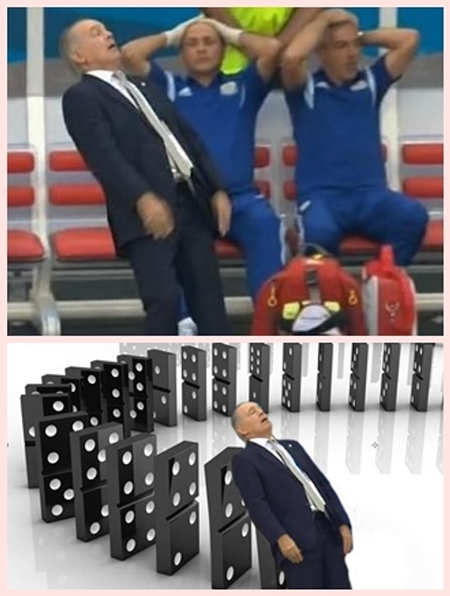 7. Arjantin hocasının kaçan gol sonrası verdiği tepki en komik anlardandı.