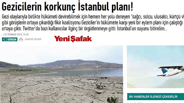 İşte Yeni Şafak'ın o haberi:
