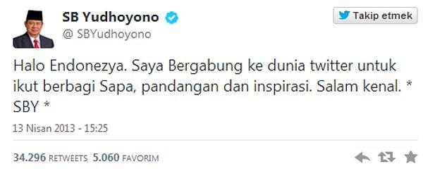 4. En hızlı yükselen devlet yöneticisi:   Endonezya Başkanı Susilo Bambang Yudhoyono