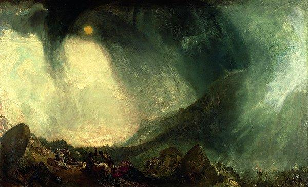 J.M.W Turner - Hannibal Ve Ordusu Alpleri Aşarken