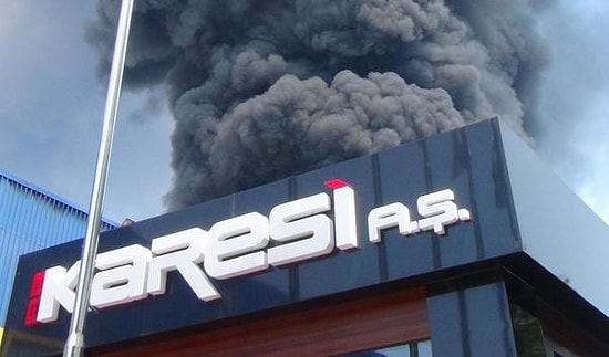 Bursa'da Tekstil Fabrikasında Yangın