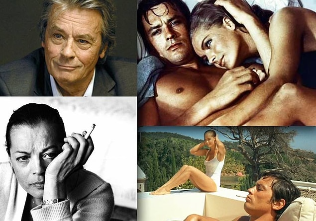59. Romy Schneider & Alain Delon