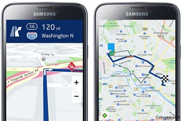 Nokia Haritaları Samsung Galaxy'lere Geliyor
