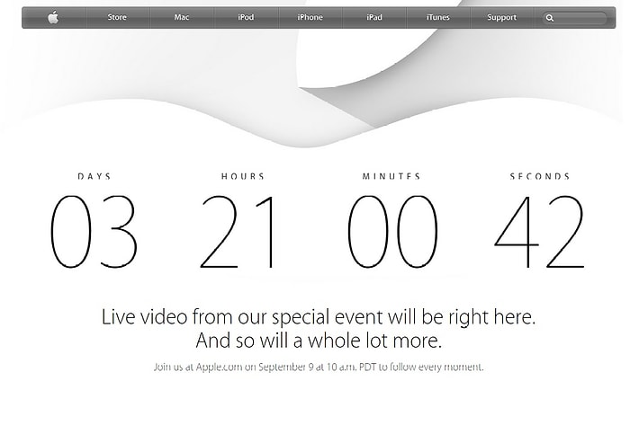 Apple'ın, iPhone 6 Etkinliğini Sitesinden Canlı İzleyebileceğiz.