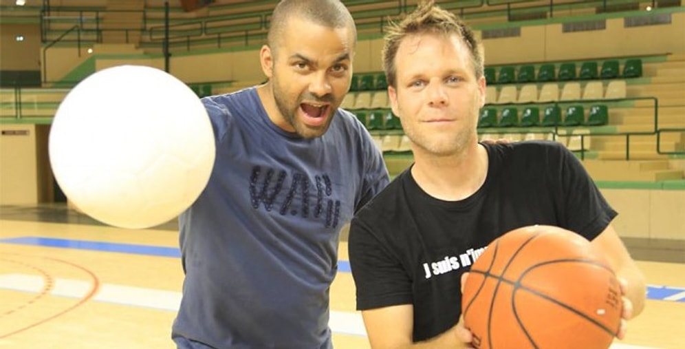 Tony Parker vs. Remi Gaillard Akrobatik Şut Atışması
