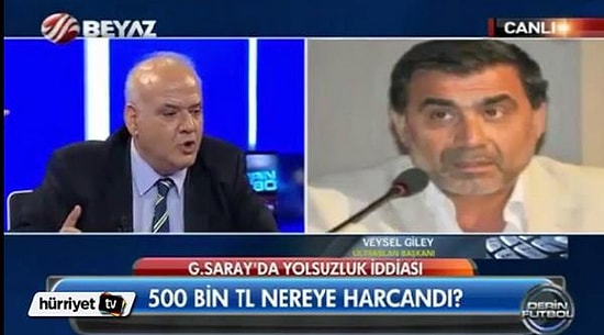 Ahmet Çakar Canlı Yayında Bardak Fırlattı