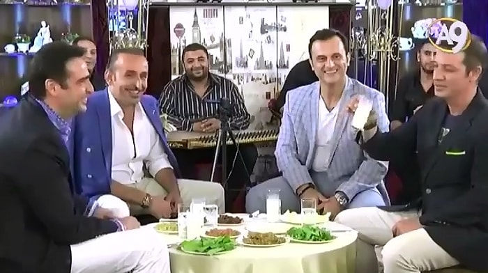 Adnan Oktar'ın Rakı Masası Kurması | Ayran İçerir