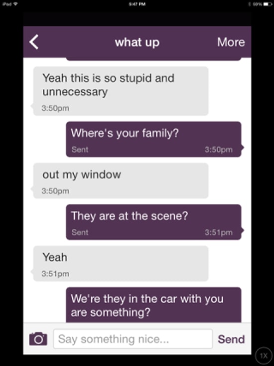 Whisper Uygulamasını Kullanarak Polisle Çatışmasını Anlatan Adam