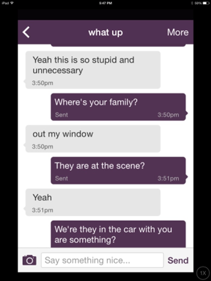 Whisper Uygulamasını Kullanarak Polisle Çatışmasını Anlatan Adam