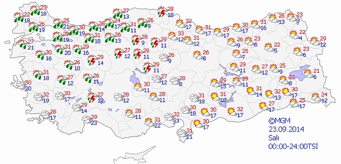 Kuvvetli Yağış ve Kuvvetli Rüzgara Dikkat!