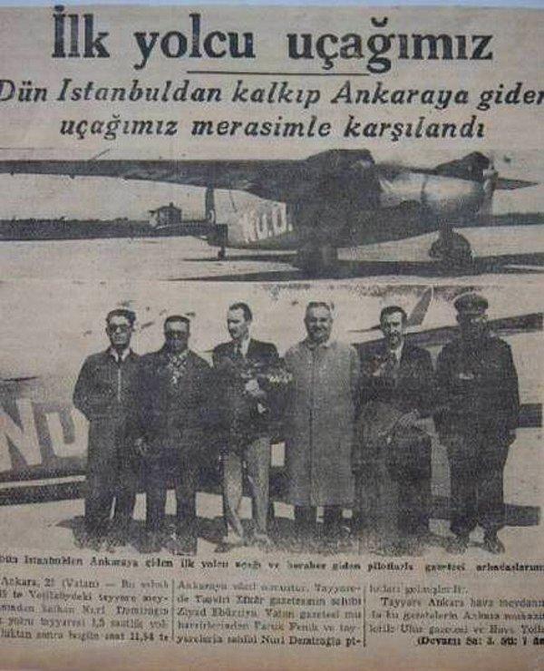 11- İlk sivil havayolu şirketimiz Hürkuş Havayolları'nı kurmuştur.
