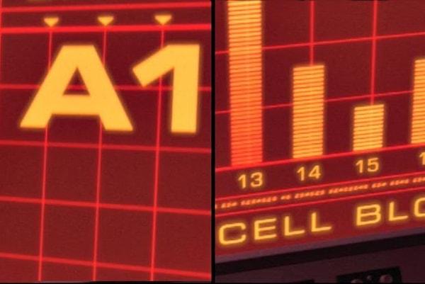 28. "İnanılmaz aile" filminde Bay İnanılmaz'ın esir tutulduğu hücrenin koordinatlarında.