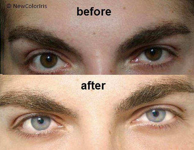 3. Eye color change