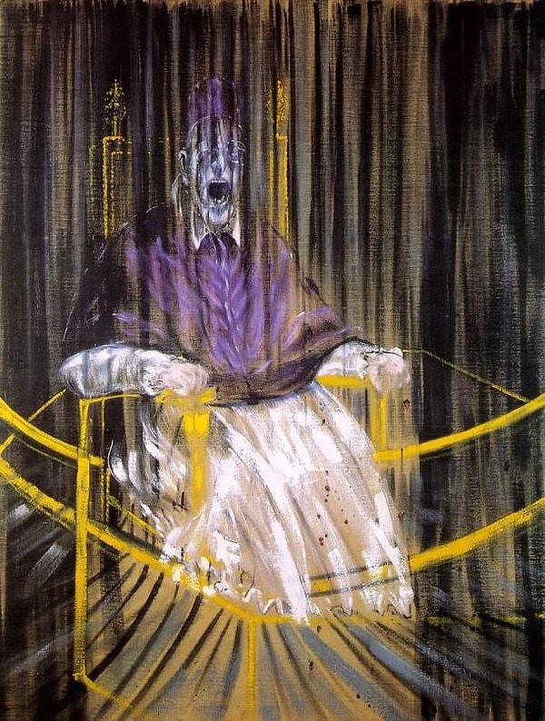 28. "Study after Velazquez´s Portrait of Pope Innocent X", Francis Bacon