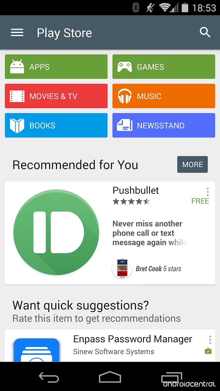 Google Play Store, “Material Design” ile Yenileniyor