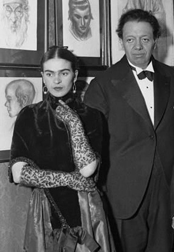 9. Frida Kahlo & Diego Rivera (eşi)