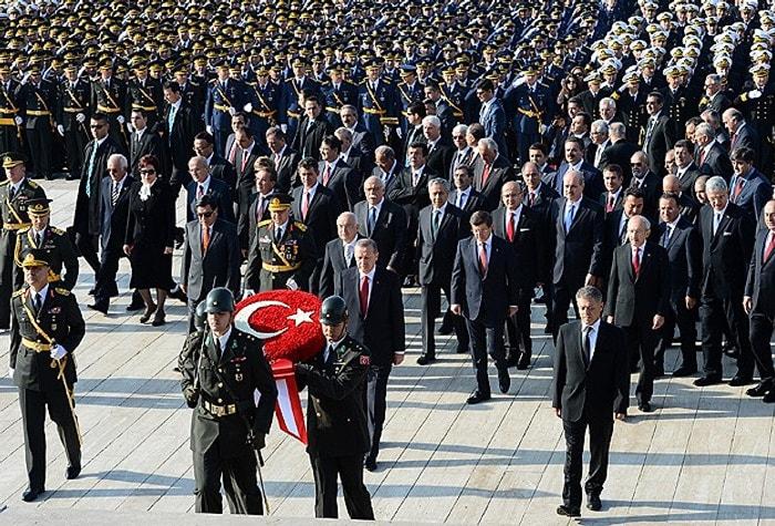 Cumhuriyet Bayramı İçin Anıtkabir'de Tören