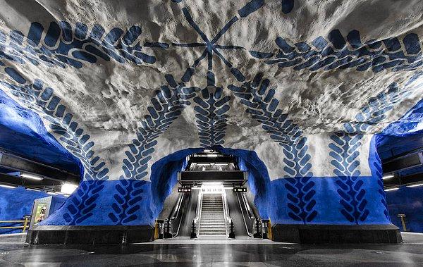 10. T-Centralen İstasyonu, Stockholm, İsveç