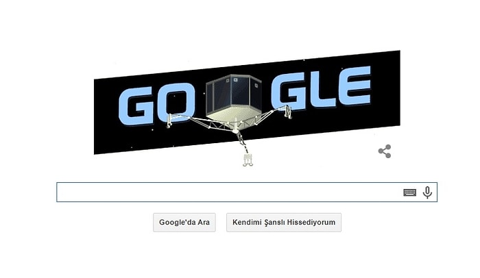 Kuyruklu Yıldıza İnen 'Philae' Doodle Oldu!