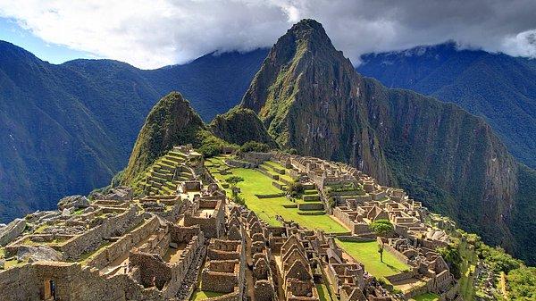 Büyüleyici İnka antik kenti Machu Picchu...