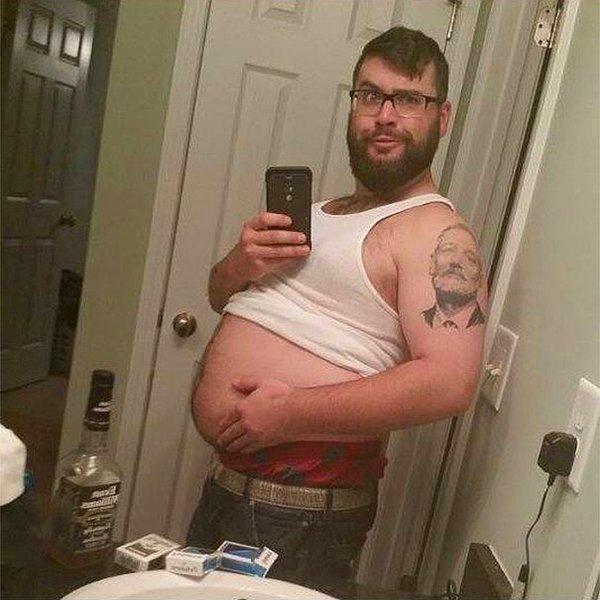 4. Ayna karşısında hamile selfie'si