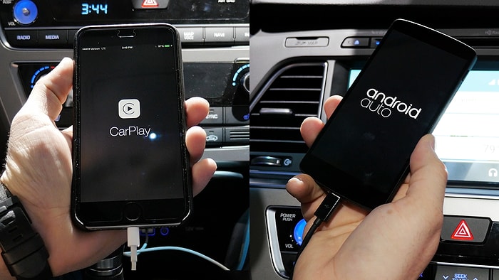 Android Auto ile Apple CarPlay Karşı Karşıya