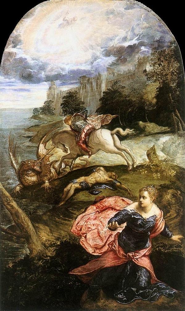 9. Tintoretto - Aziz George ve Ejderha "Saint George and the Dragon"