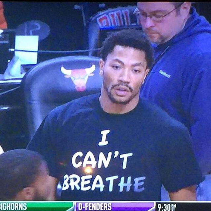 Derrick Rose'dan "Nefes Alamıyorum" Tişörtlü Protesto