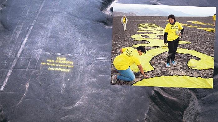 Greenpeace İklim Eyleminde Kaş Yaparken Göz Çıkardı...