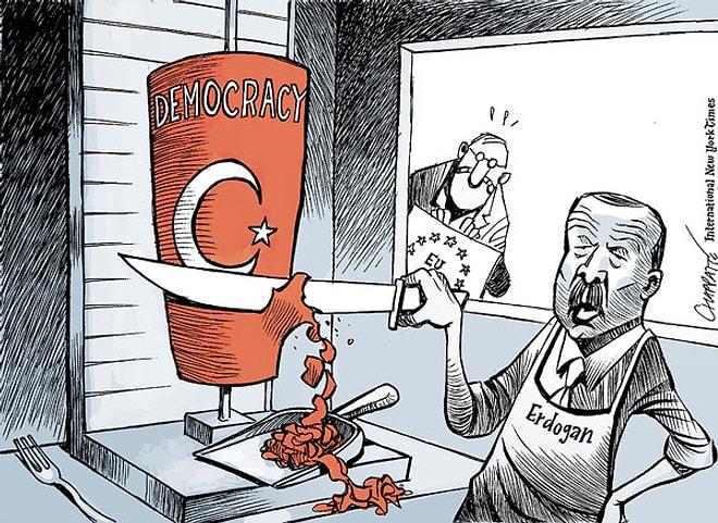 New York Times'tan Erdoğan'a 'Dönerci' Karikatürü