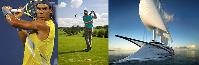 6. GM tenis, CEO golf oynar, YKB yelkenliyle takılır.