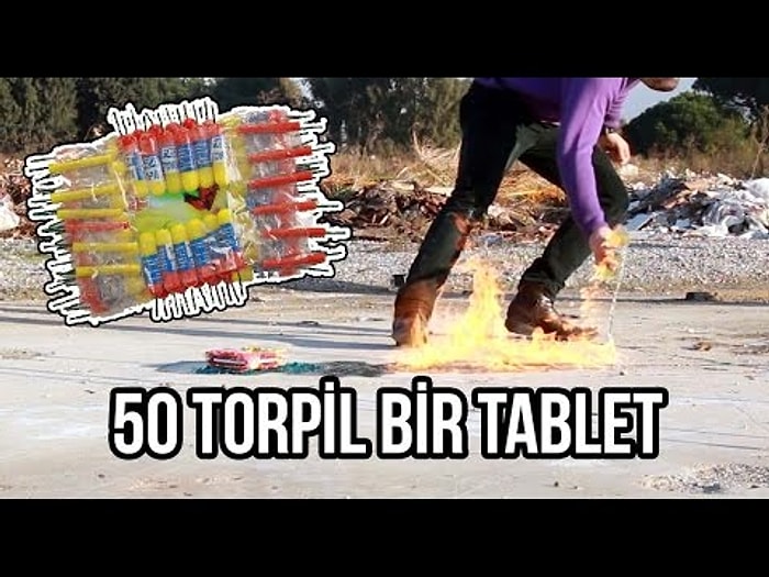 50 Torpil İle Tablet Patlatma Testi | Webtekno