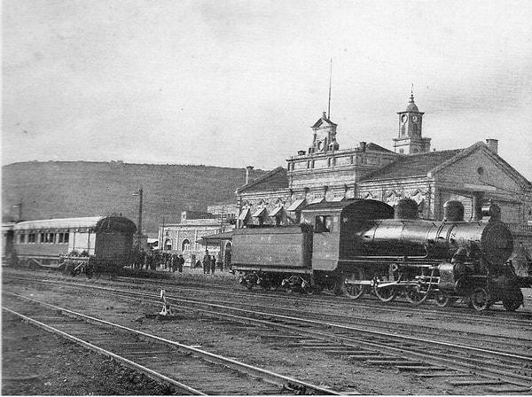 2-) Eyüp Sabri'nin Hatıraları: Hayfa'dan Hareket -7 Mart 1919 (Fotoğraf Hayfa - Kantara Treni )