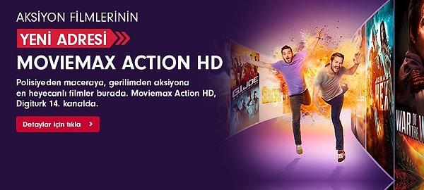 Hayat #benimiçinaksiyon diyenlerin kanalı Moviemax Action HD!