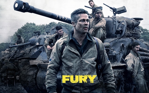 9. Fury(2014) IMDB 7.8