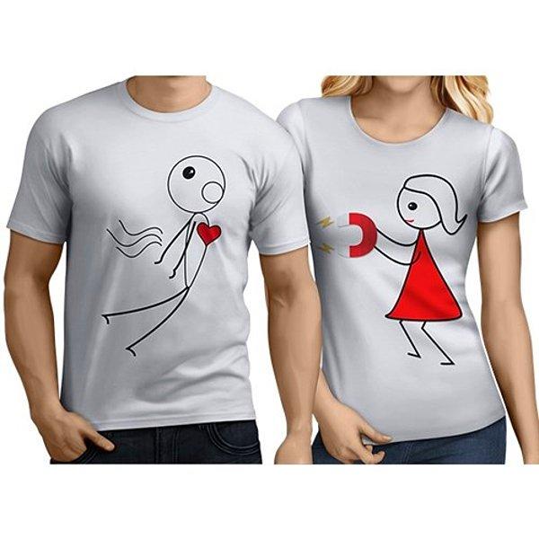 Sevgili Tişörtleri - Beyaz - Aşkın Çekim Gücü
