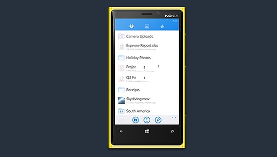 Dropbox Windows Phone'a Geldi