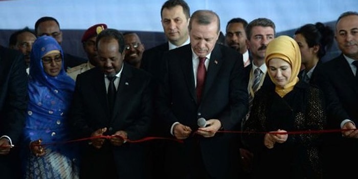 Cumhurbaşkanı Erdoğan'a Somali'de Diriliş Marşlı Karşılama