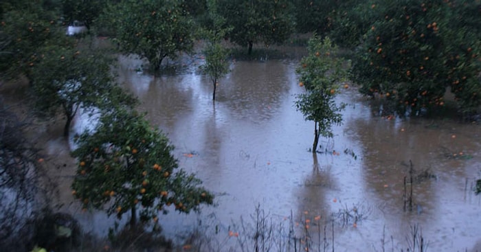 Muğla'da Sağanak Yağış Hayatı Felç Etti