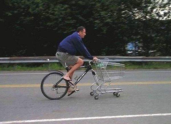3. "Hem alışverişimi yapıyorum hem bisikletimi sürüyorum"