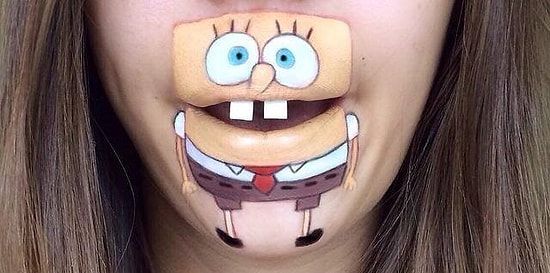 Makyaj Ustası Laura Jenkinson'un Ellerinden Çıkıp Dudaklarında Hayat Bulan 42 Çizgi Kahraman