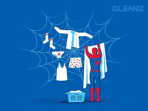 21. Spider'a Çamaşır Dert Değil