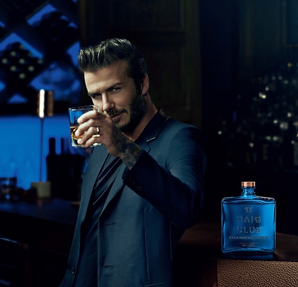 DAVID BECKHAM - HAIG CLUB SINGLE GRAIN SCOTCH WHISKY