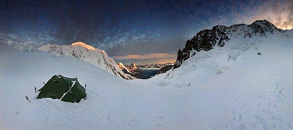 4. Gorner Buzulu, 3,950m Valais Alpleri, İsviçre