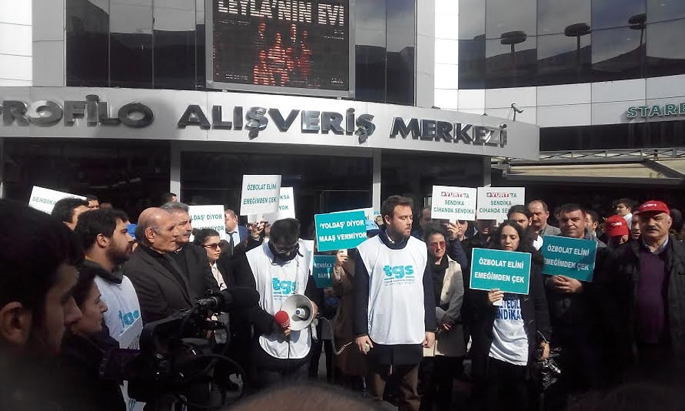 İşten Çıkarılan Yurt Gazetesi Çalışanlarından Eylem