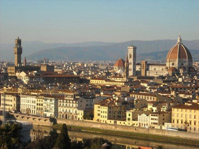 Michelangelo Meydanı'ndan şehrin bir görüntüsü