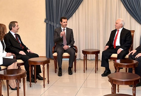 Perinçek ve Şener Suriye Lideri Esad’la Görüştü