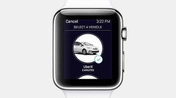 Apple Watch Uber uygulaması