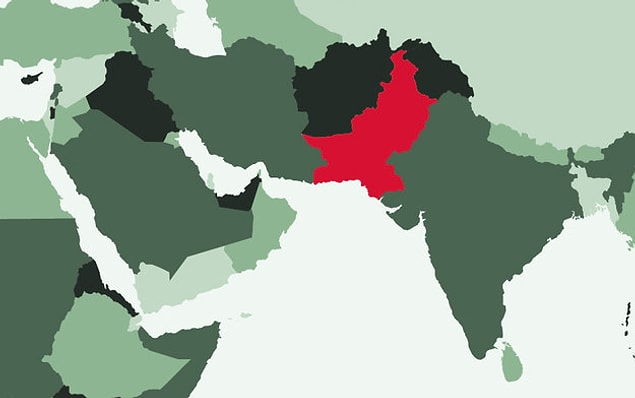 4. 1947'de Hindistan'dan ayrılarak kurulmuş olan ülke.
