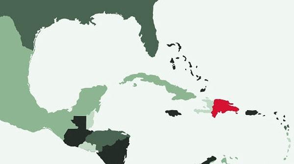 9. Adanın batıdaki üçte birinde Haiti, doğudaki üçte ikisinde ise bu ülke bulunur.